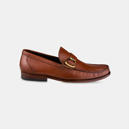 Mocassim Argentino Couro Havana