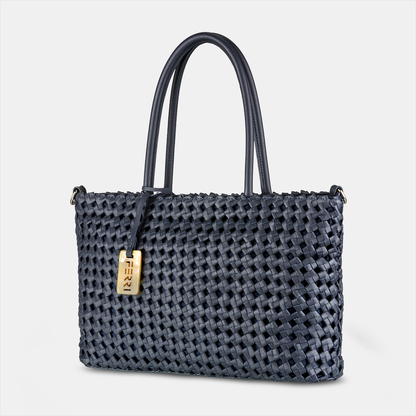 Bolsa Tote Tressê Azul Marinho