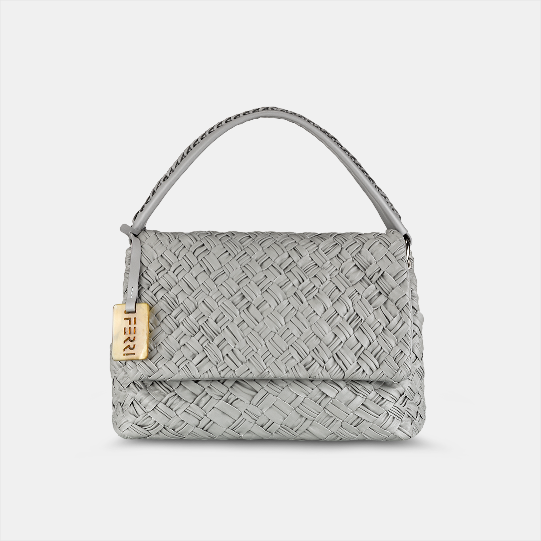 Bolsa Tressê Grande Cinza