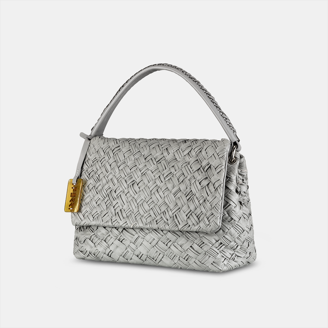 Bolsa Tressê Grande Cinza