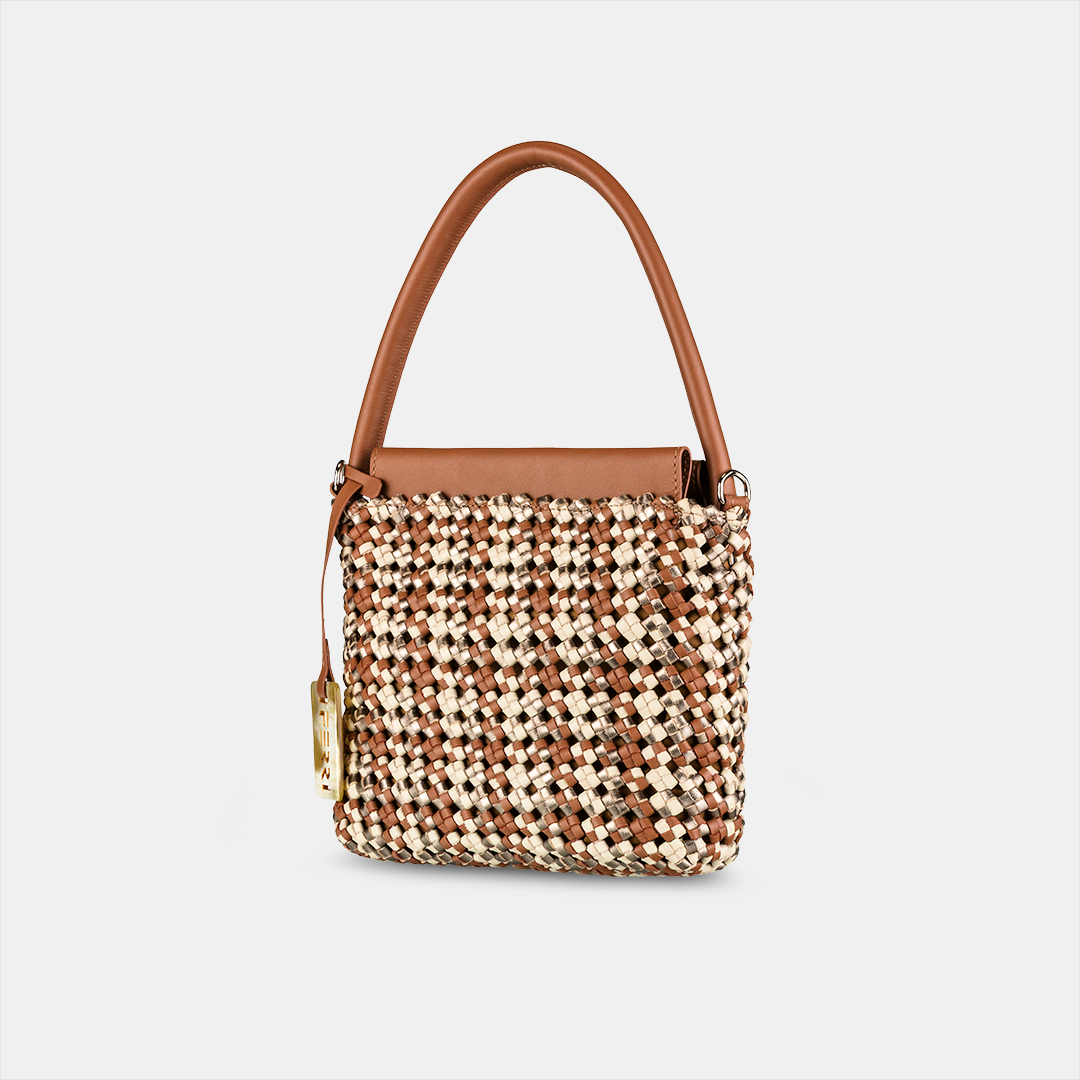 Bolsa Flora Tressê Tricolor