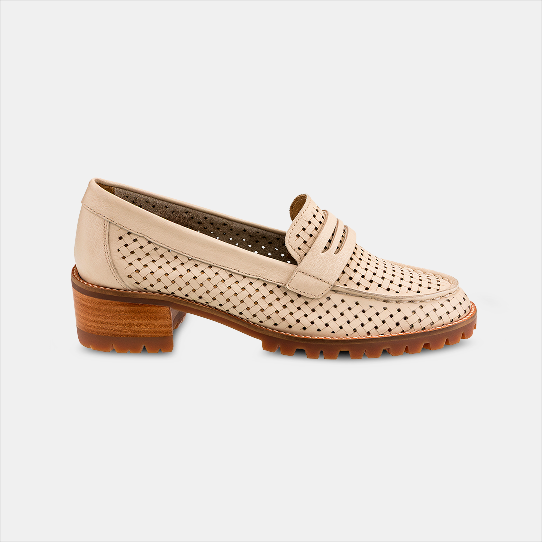 Mocassim Recorte Laser Off White