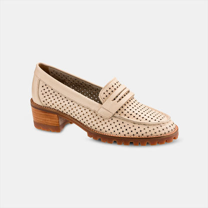 Mocassim Recorte Laser Off White