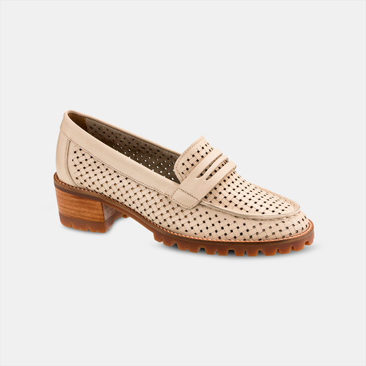 Mocassim Recorte Laser Off White