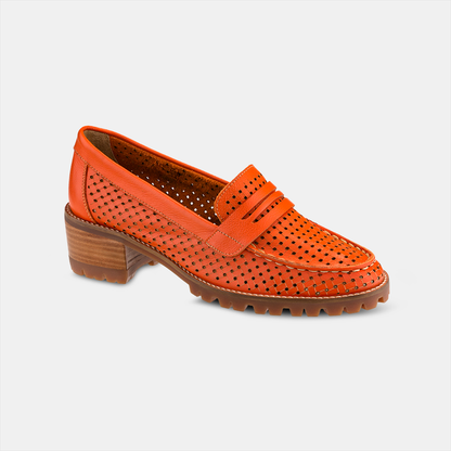 Mocassim Recorte Laser Orange
