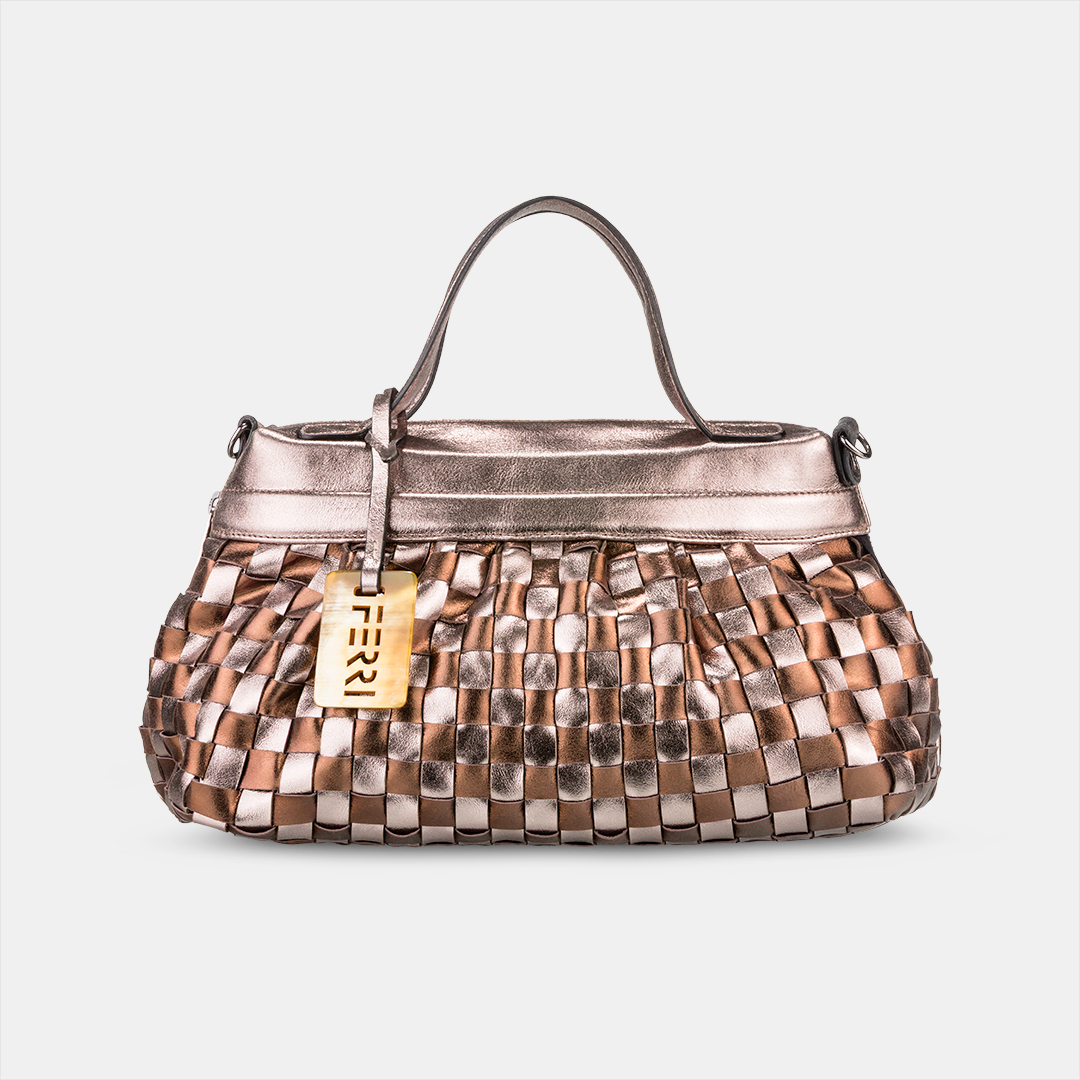 Bolsa Lulu Tressê Metalizado Ônix