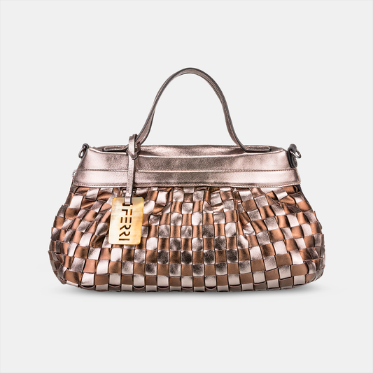 Bolsa Lulu Tressê Metalizado Ônix