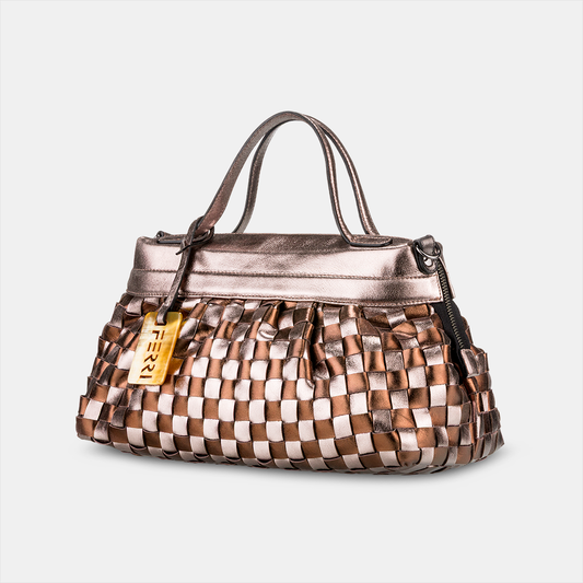 Bolsa Lulu Tressê Metalizado Ônix