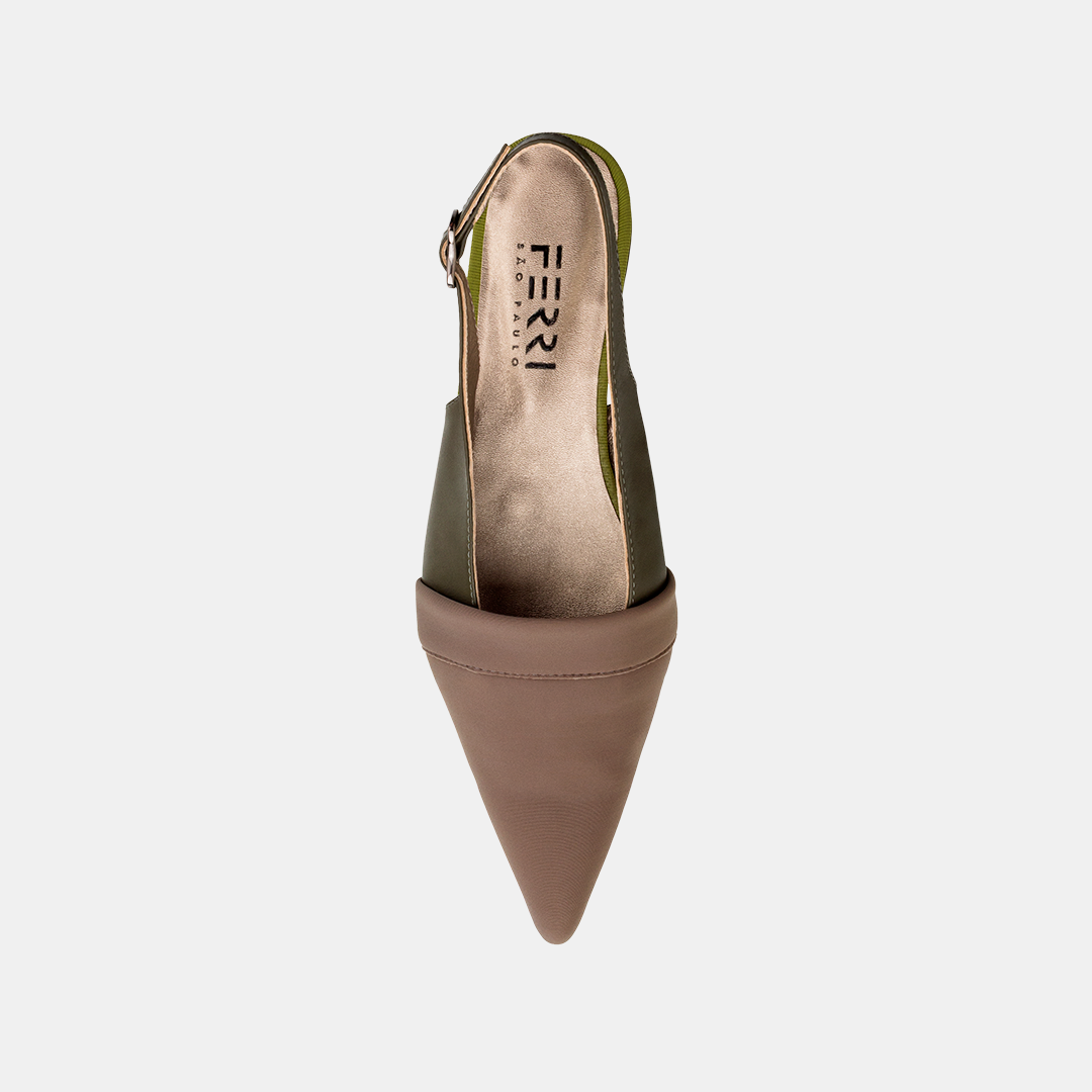 Sling Back Porto Fino Musgo