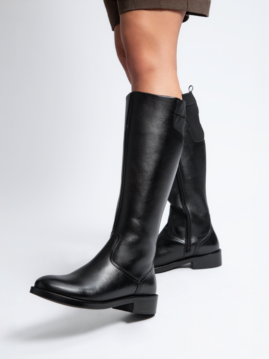 Bota Couro Cano Longo