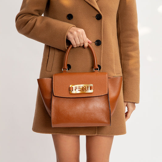 Bolsa Carol Couro Caramelo