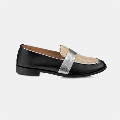 Mocassim Flat Couro Black