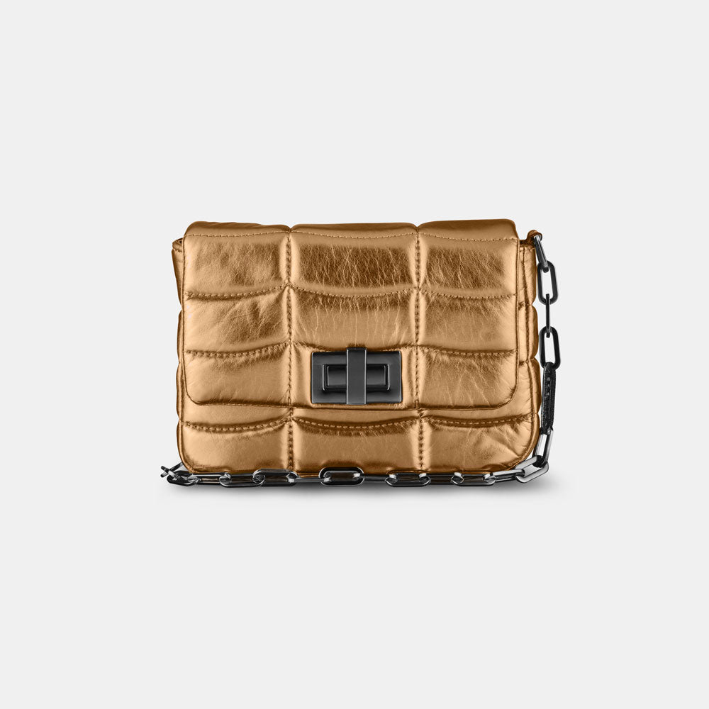 Bolsa Lili Metalizada Ouro