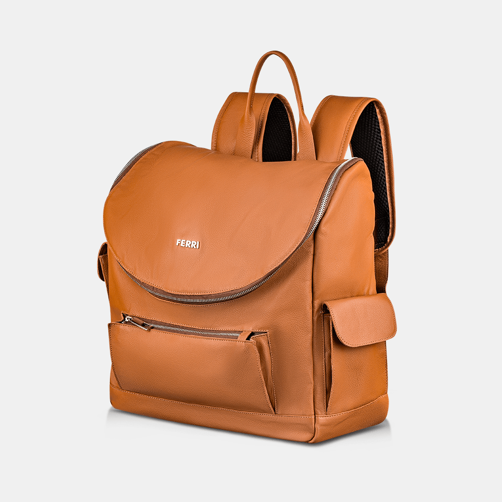 Mochila Couro Caramelo - Ferri São Paulo